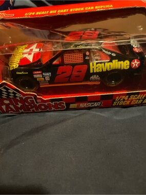 Racing Champions Havoline #28 Die-Cast Stock Car - Black and Red